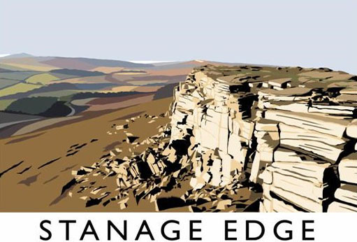 Stanage Edge - Rail Prints
